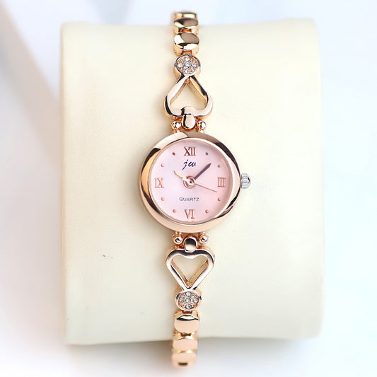 Reloj de Pulsera Estudiante con Correa de Acero Inoxidable para Mujer