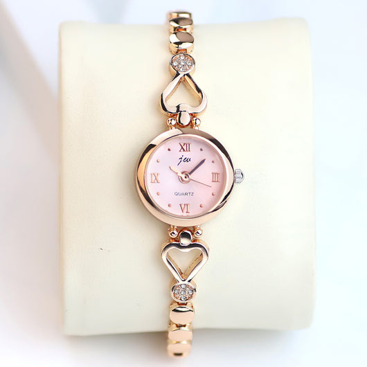 Reloj de Pulsera Estudiante con Correa de Acero Inoxidable para Mujer
