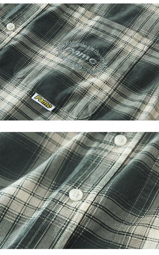 Camisa Cuadriculada Suelta y Cómoda para Hombre - Image 16