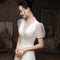 Vestido de Novia Blanco en Satén Francés - Diseño Elegante y Ligero