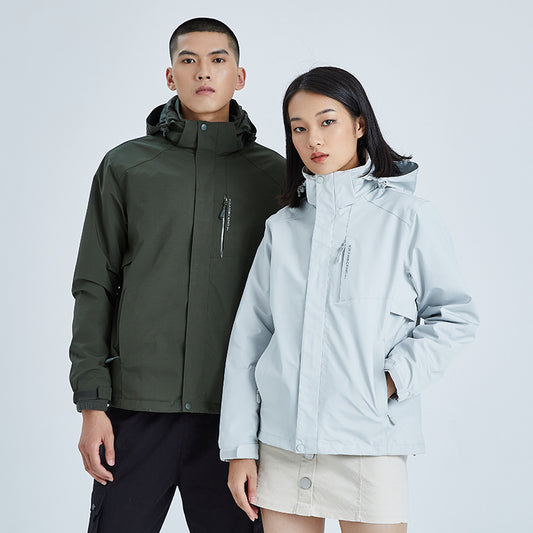 Chaqueta Impermeable de Dos Piezas para Hombre - Abrigo Cálido y Resistente - Image 2