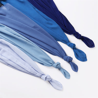 Pañuelo de Gasa Perlada en Colores Sólidos - Cobertura Elegante Monocromática - Image 89