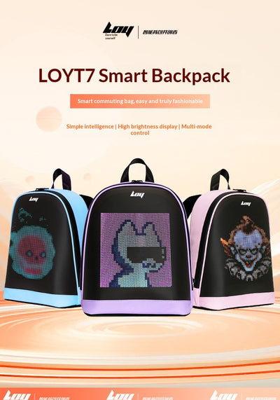 Mochila Inteligente LED Impermeable con Pantalla Luminosa - Image 17