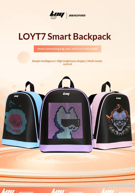 Mochila Inteligente LED Impermeable con Pantalla Luminosa - Image 17