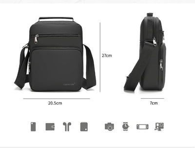 Bolsa Mensajero Impermeable para Hombre - Estilo Ejecutivo Minimalista - Image 8
