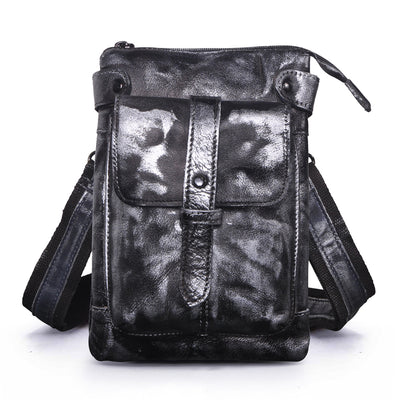 Bolsa Bandolera de Cuero para Hombre - Mochila Compacta con Soporte para Cámara - Image 18