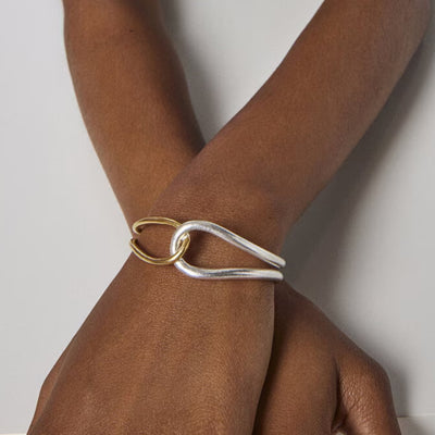 Brazalete Noria Bicolor en Oro - Image 26
