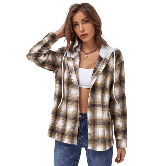 Camisa de Cuadros Retro Estilo Europeo y Americano para Mujer - Image 6