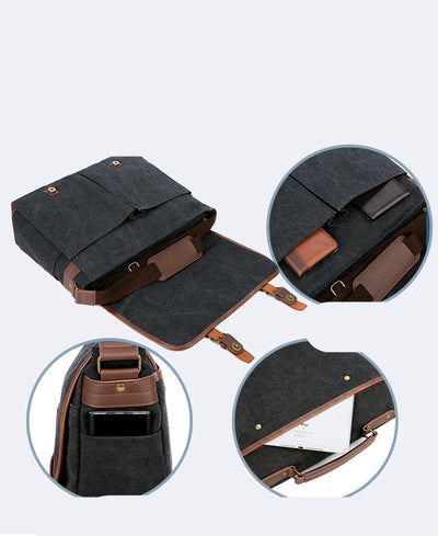 Bolsa Mensajera de Lona para Viajes - Portátil y Resistente - Image 15