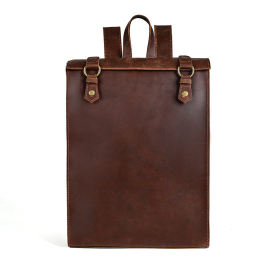 Mochila Vintage de Cuero Crazy Horse Grande para Hombre - Image 4