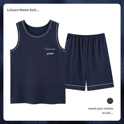 Pijama Masculino de Algodón Transpirable Absorbente de Humedad - Image 20