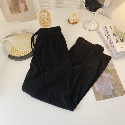 Pantalones Casuales Cintura Alta con Cordón Ajustable Mujer - Image 2