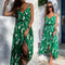 Vestido Halter Chiffón Elegante con Escote en V y Bajo Irregular