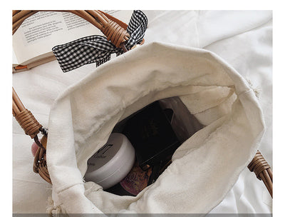 Bolso Bandolera de Mimbre Tejido - Elegancia Artesanal en un Solo Hombro - Image 7