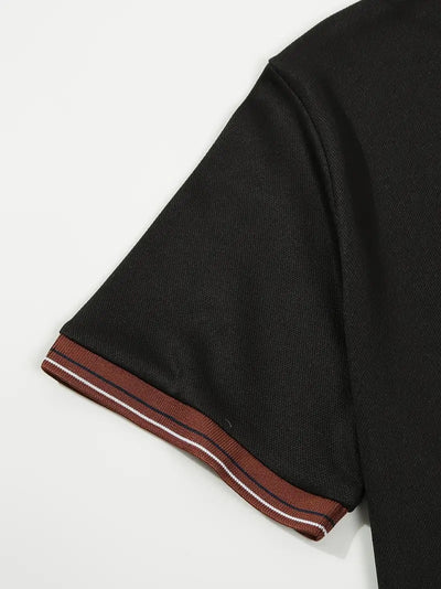 Polo Ejecutivo Bicolor de Manga Corta para Hombre - Image 33