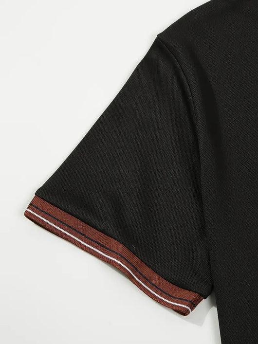 Polo Ejecutivo Bicolor de Manga Corta para Hombre - Image 33