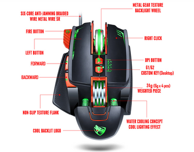 Ratón Gaming Thunder Wolf V9 - Precisión Profesional - Image 7