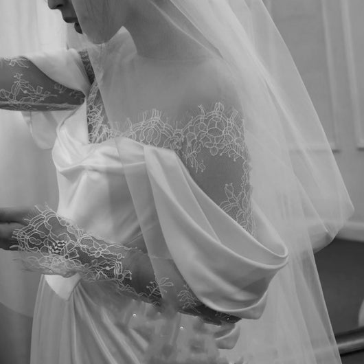 Vestido de Novia Gasa Estilo Francesa - Image 12