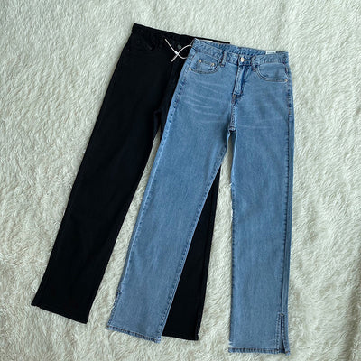 Pantalón Recto de Cintura Alta con Aberturas Laterales - Image 15