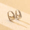 Design Sense Ear Clip Plateado Handbag Earrings Blanco Dorado Color 925 Plateado