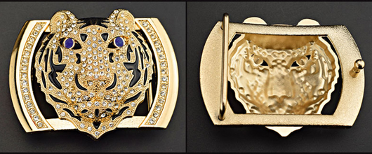 Cinturón de Cuero Casual Tiger Style para Hombre - Image 11