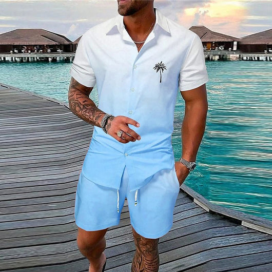 Conjunto de Shorts Deportivos 3D con Degradado - 2 Piezas - Image 14