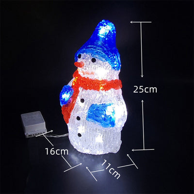 Decoración Navideña de Muñeco de Nieve en Acrílico y Resina Epoxi para Ventanas - Image 10