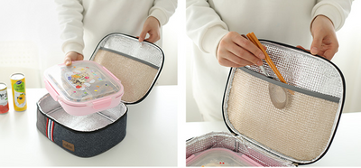 Bolsa Térmica Portátil Redonda para Almuerzo de Oficina - Image 4