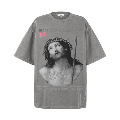 Camiseta Vintage con Estampado para Hombre - Image 12