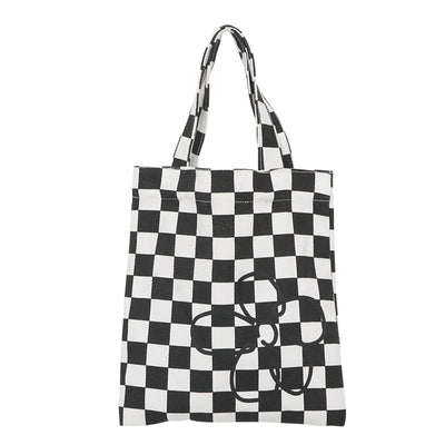 Bolso de Mano Pequeño Canvas Blanco y Negro - Diseño Moderno para Mujer - Image 10