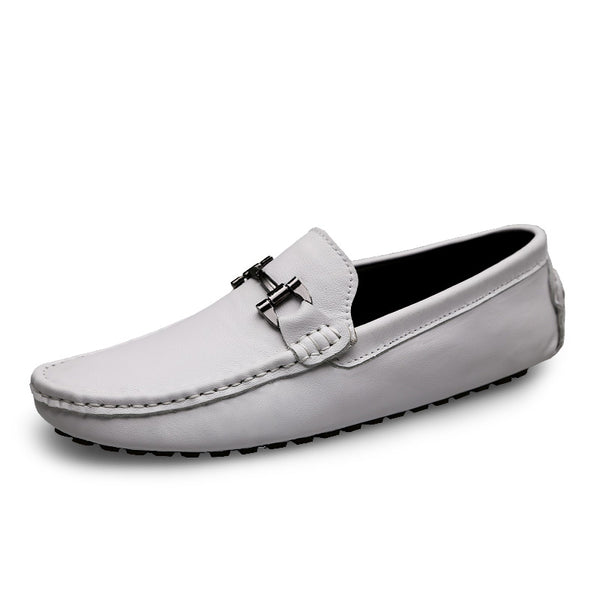 Mocasines de Cuero Genuino para Hombre - Zapatos Casuales de Diseño