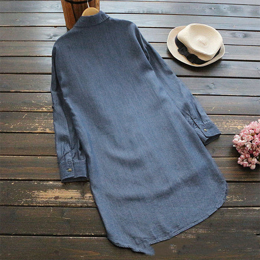 Short Vaquero Británico con Largo Irregular para Mujer - Image 7