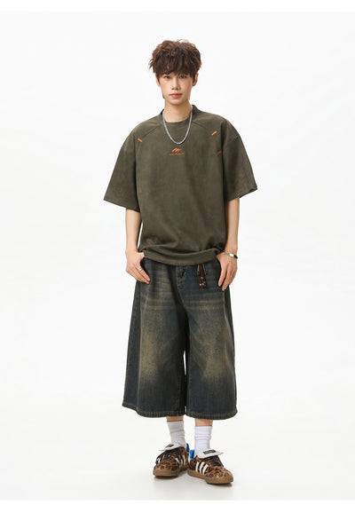 Playera Estructurada de Manga Corta con Textura Combinada para Hombre - Image 17
