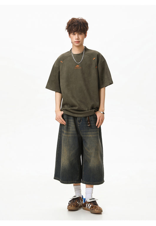 Playera Estructurada de Manga Corta con Textura Combinada para Hombre - Image 17