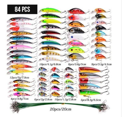 Set Completo de Pesca Portátil 43 Piezas con Cebo Plástico - Image 19