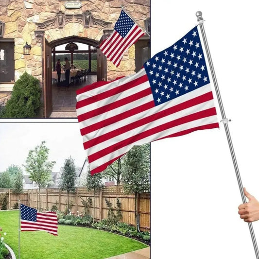 Asta Bandera de Acero Inoxidable Extensible 1.8 Metros para Exterior
