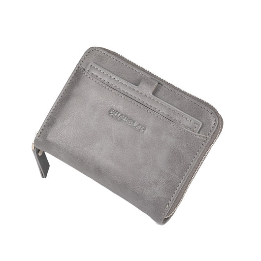 Billetera Retro Multiusos de Cuero PU Impermeable con Monedero y Clip