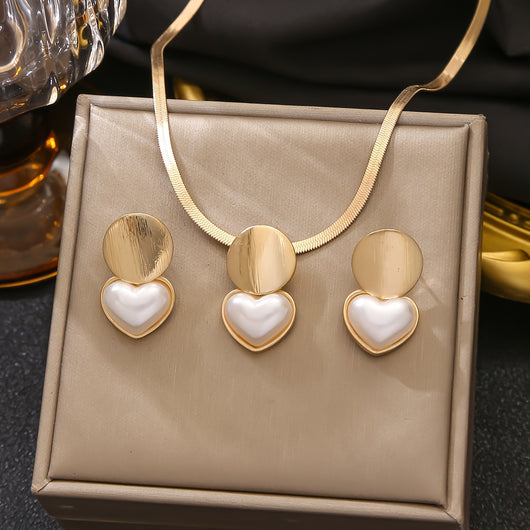 Collar Colgante Corazón Redondo Creativo para Mujer - Image 4