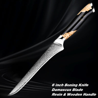 Cuchillo de Chef Damasco Profesional - Acero de Damasco Premium - Image 8