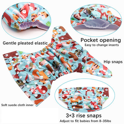 Pañales de Tela Reutilizables con Diseños Infantiles - Image 6
