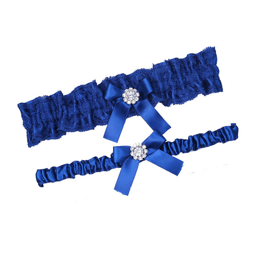 Liguero de Novia Azul con Encaje - Accesorio Nupcial Elegante - Image 3