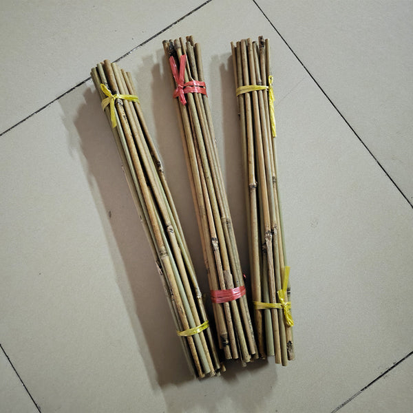 Enrejado de Bambú Blanco para Plantas Trepadoras
