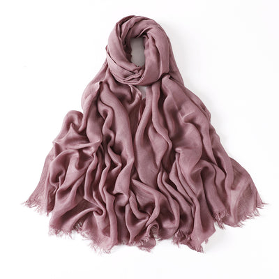 Pashmina Modal Fina Transpirable - Chal Ligero Monocromático para Mujer - Image 5