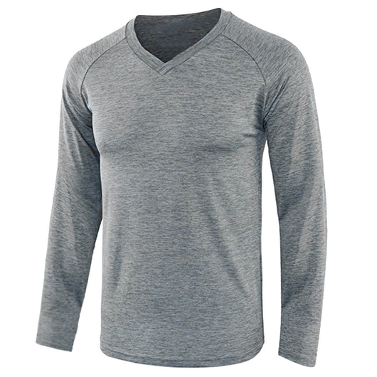 Camiseta Raglan de Manga Larga en Color Sólido para Hombre - Image 14