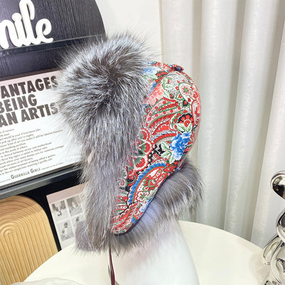 Gorro Ushanka con Orejas de Pelaje de Zorro Estilo Coreano - Image 39