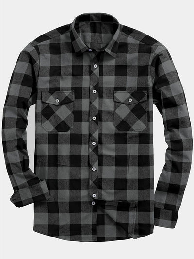 Camisa de Franela a Cuadros para Hombre - Uso Todo el Año - Image 6