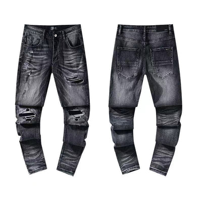Jeans Ajustados Rotos con Elastano - Casual Moderno para Hombre - Image 12