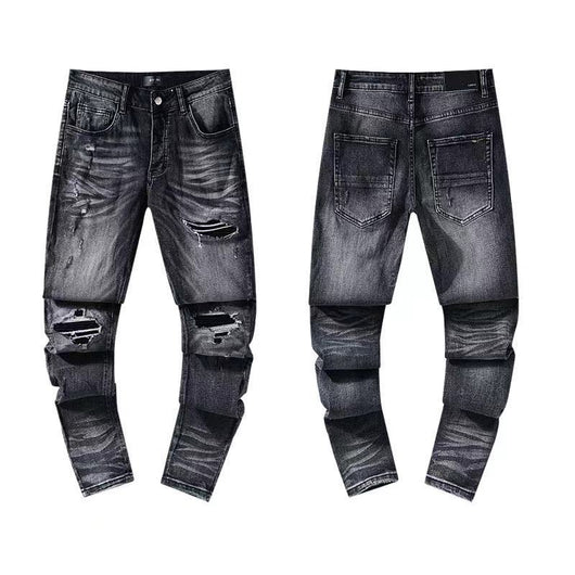 Jeans Ajustados Rotos con Elastano - Casual Moderno para Hombre - Image 12