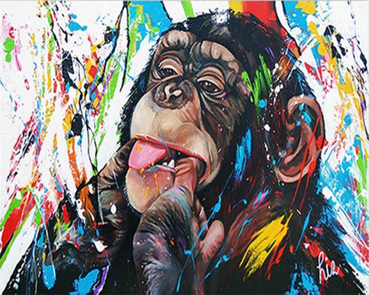 Cuadro Mural Graffiti Banksy Óleo Digital para Sala y Dormitorio - Image 11