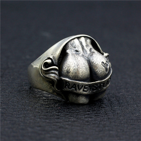 Anillo Punk de Plata 925 Thai Diseño Exclusivo